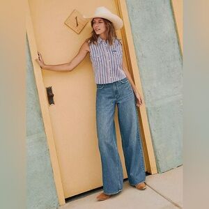WOMEN'S WRANGLER RETRO® BAILEY HIGH RISE WIDE LEG JEAN - 27x36” length